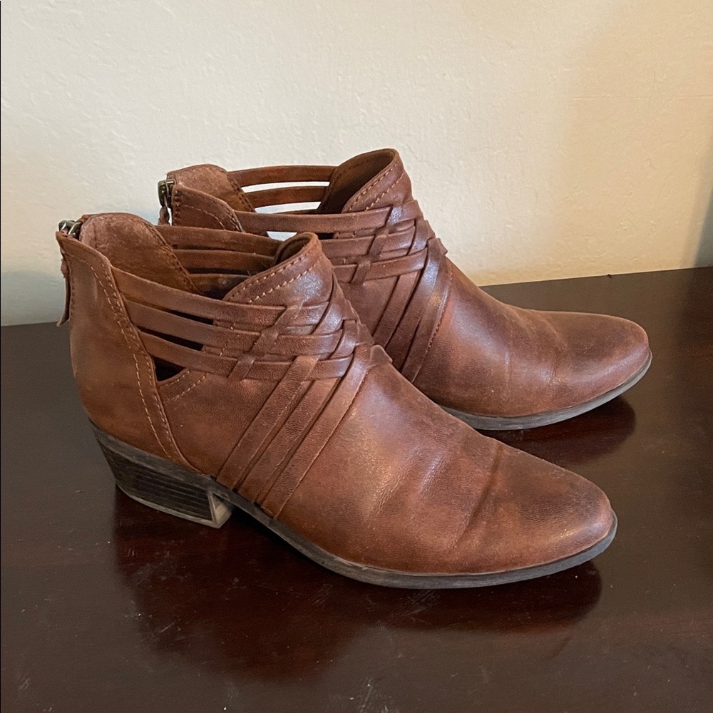 BareTraps Brown Ankle Booties